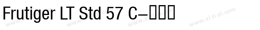 Frutiger LT Std 57 C字体转换